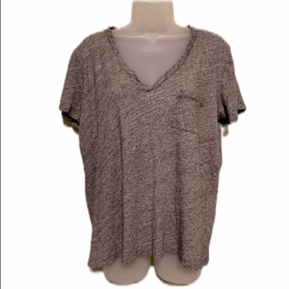 Madewell Pocket Tee Gray Shirt, Size Large